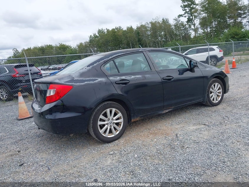 Vin: 2hgfb2e5xch042732, lot: 3107480, honda civic ex 4dr 20124