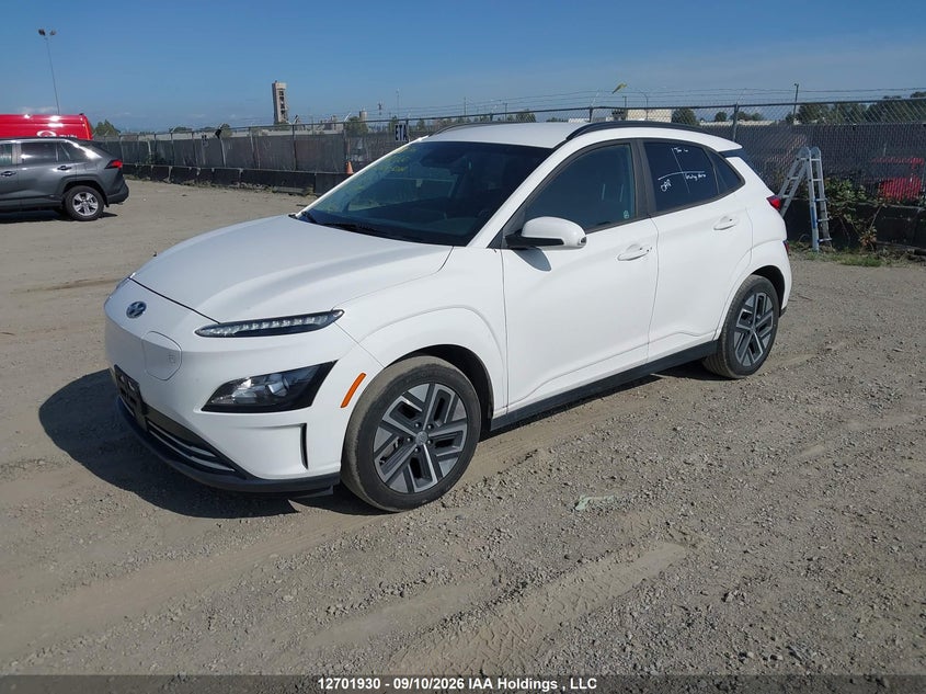 Vin: km8k23ag9nu154122, lot: 3107489, hyundai kona sel 20222