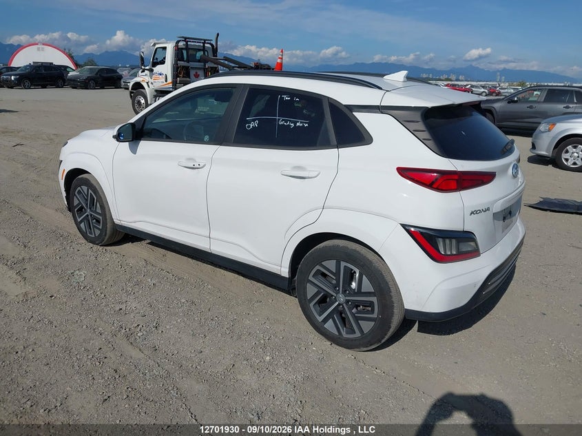 Vin: km8k23ag9nu154122, lot: 3107489, hyundai kona sel 20223