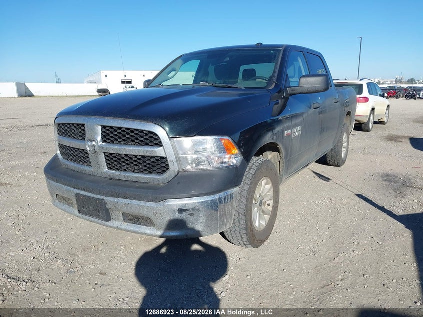 2017 RAM 1500, Удар сзади, IAAI, VIN 3C6RR7KT3HG729346 — фото 2