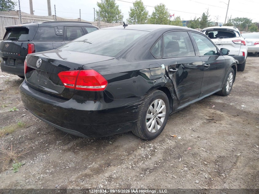 Vin: 1vwah7a30dc066855, lot: 3107495, volkswagen passat s 20134