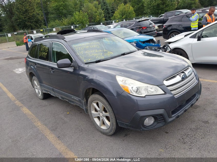 2014 Subaru Outback 2.5I Premium, Water, IAAI, VIN 4S4BRGDC6E1319119