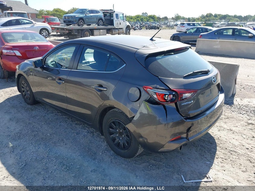 Vin: jm1bn1l79h1127652, lot: 3107554, mazda mazda3 20173