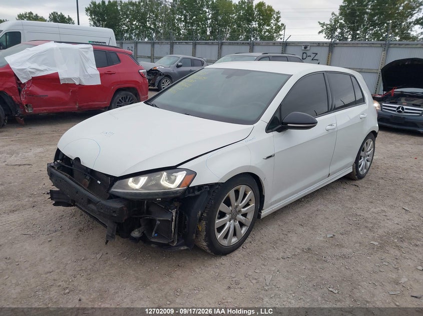 Vin: wvwlf7au7gw150622, lot: 3107589, volkswagen golf r 2.0 tsi 20162