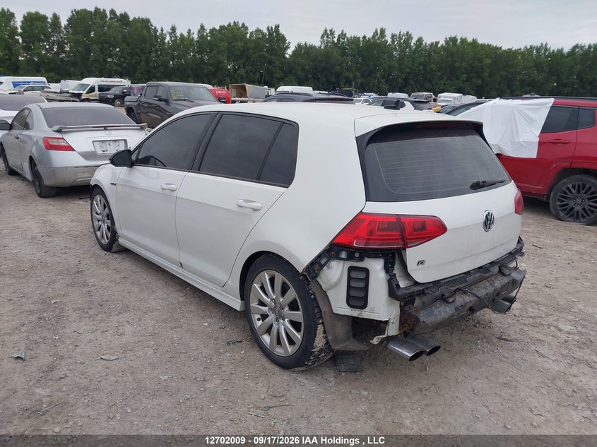 Vin: wvwlf7au7gw150622, lot: 3107589, volkswagen golf r 2.0 tsi 20163