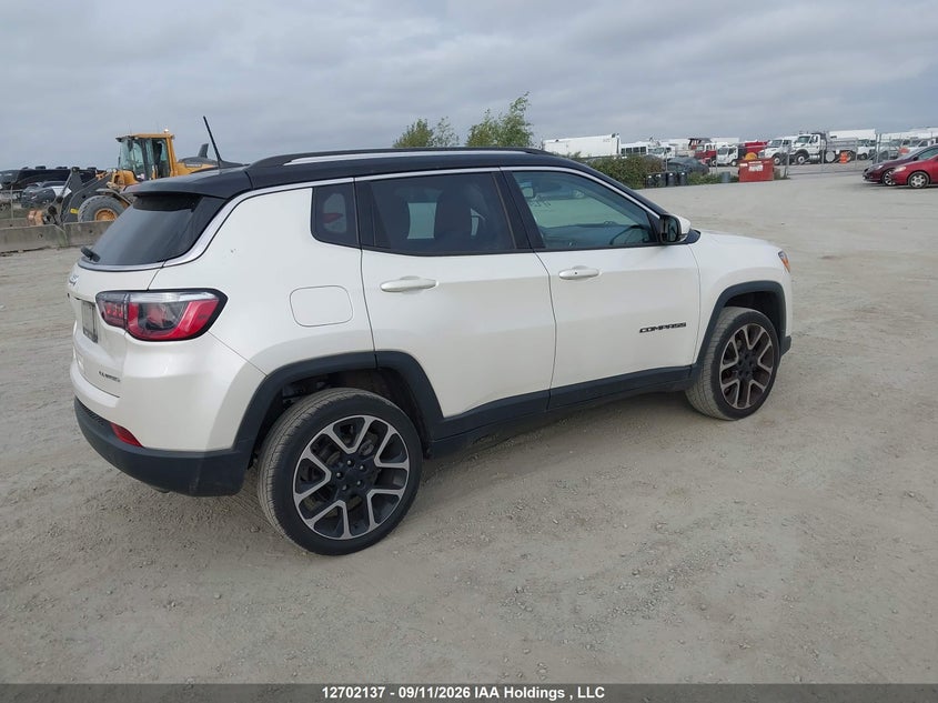 Vin: 3c4njdcbxjt321121, lot: 3107717, jeep compass limited 20184