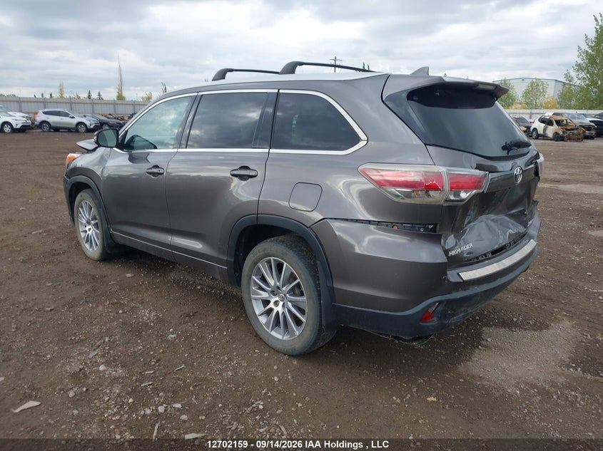 Vin: 5tdjkrfh1fs156103, lot: 3107739, toyota highlander xle 20153