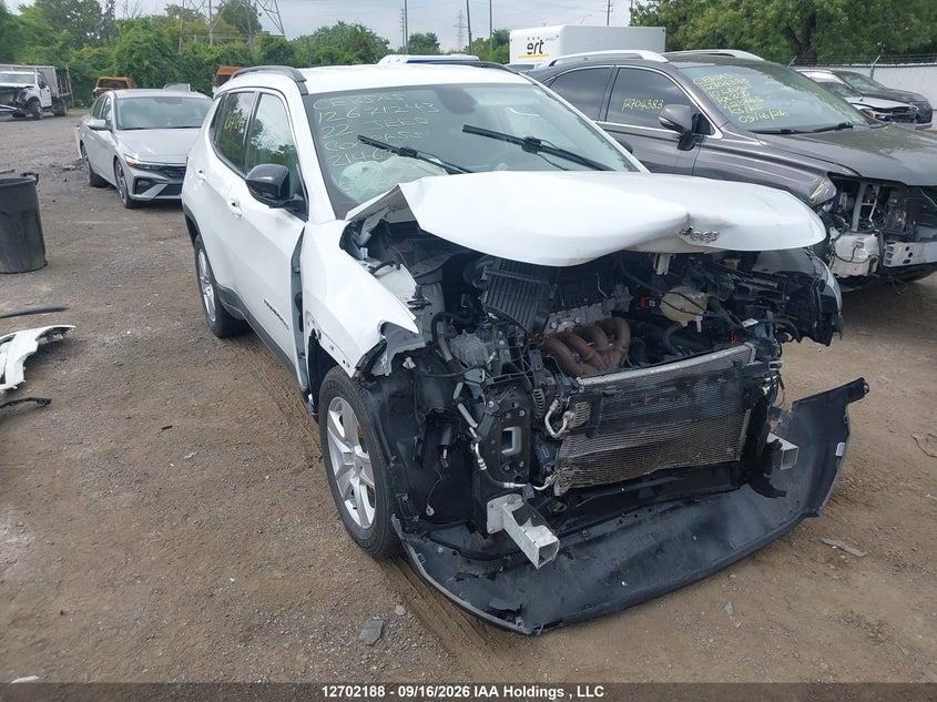 Vin: 3c4njdbb7nt214633, lot: 3107768, jeep compass north 2022 img_1