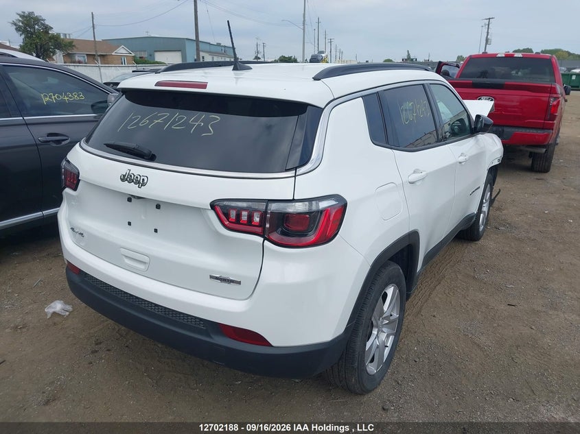 Vin: 3c4njdbb7nt214633, lot: 3107768, jeep compass north 20224