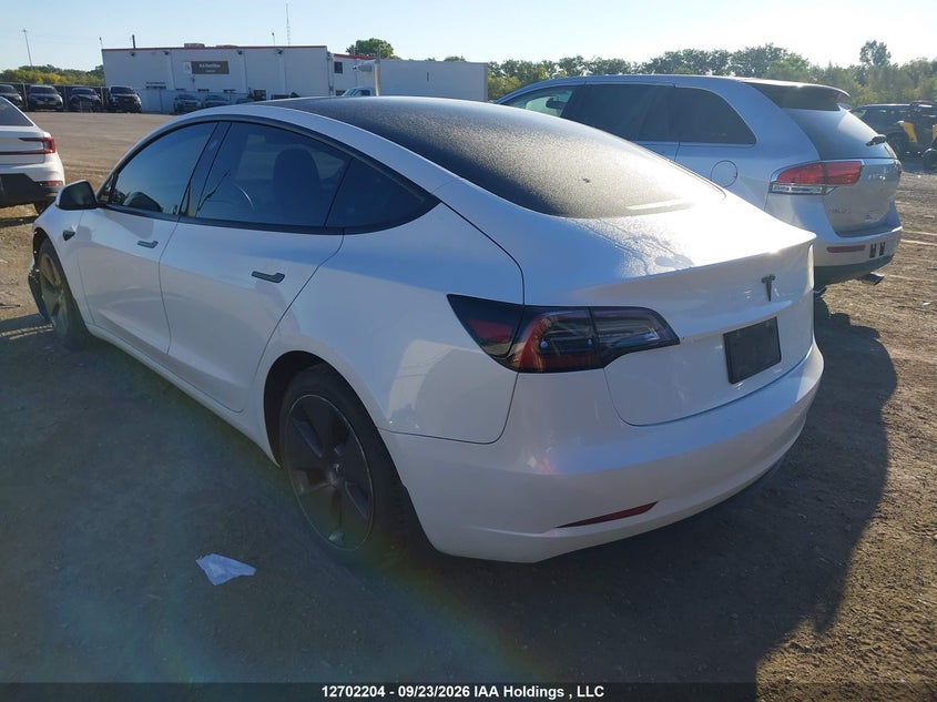 Vin: 5yj3e1ea2pf404399, lot: 3107785, tesla model 3 rwd 20233