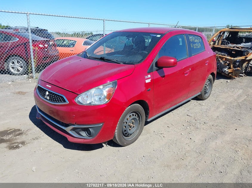 2017 Mitsubishi Mirage Es, Right Side, IAAI, VIN ML32A3HJ7HH005619 — photo 2