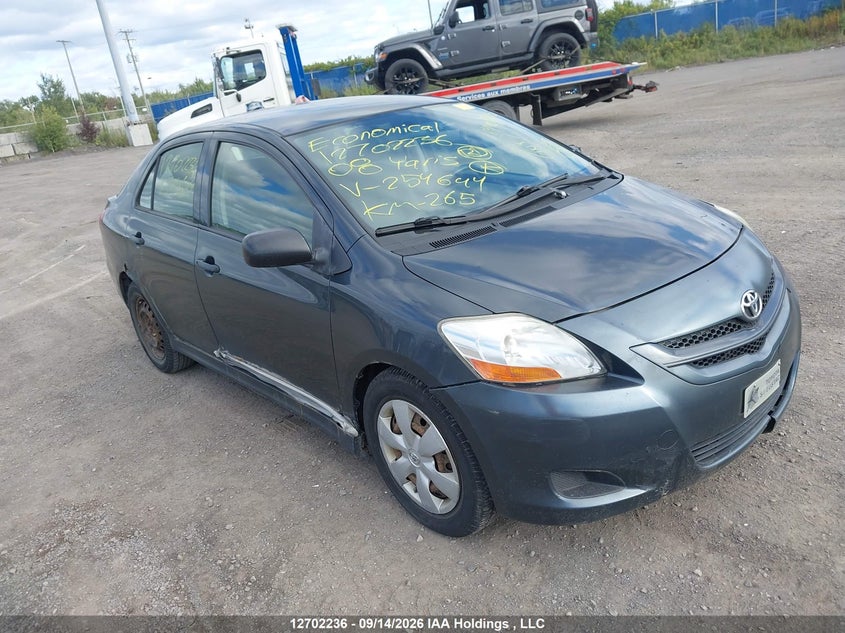 2008 Toyota Yaris, Левый бок, IAAI, VIN JTDBT923581254644