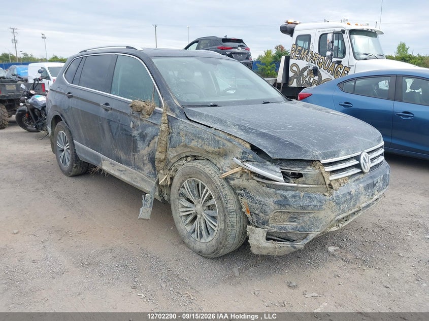 2018 Volkswagen Tiguan Highline, Затопление, IAAI, VIN 3VV4B7AX3JM190523