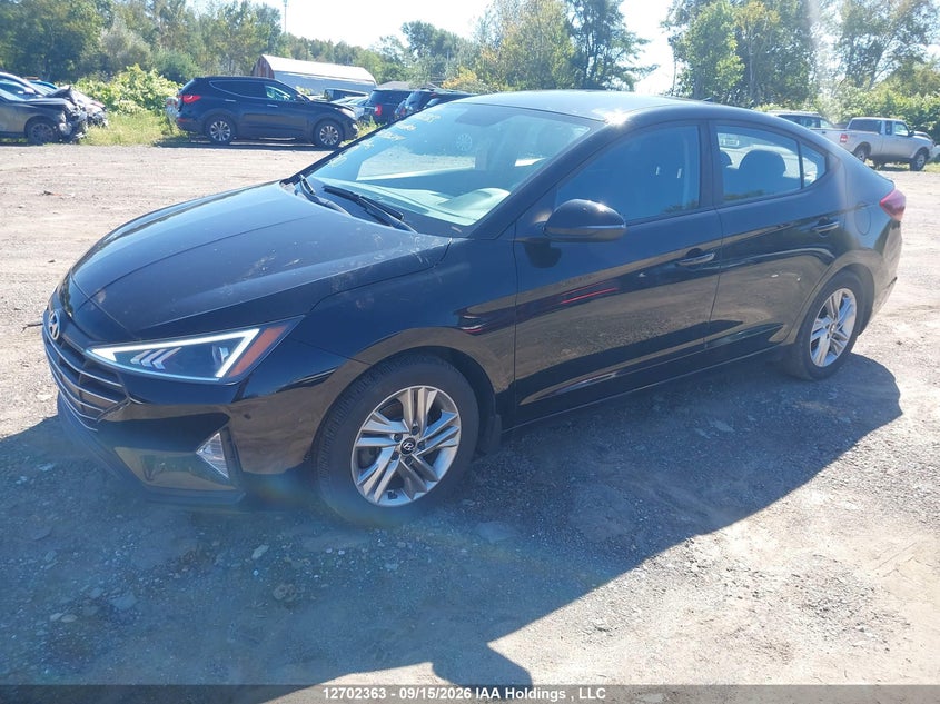 Vin: kmhd84lf7ku750214, lot: 3107950, hyundai elantra preferred 20192