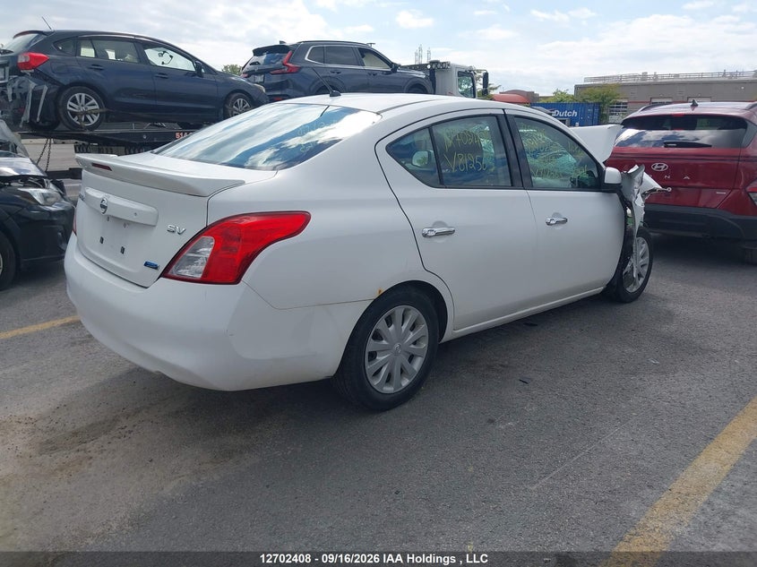 Vin: 3n1cn7ap4el812563, lot: 3107996, nissan versa 20144