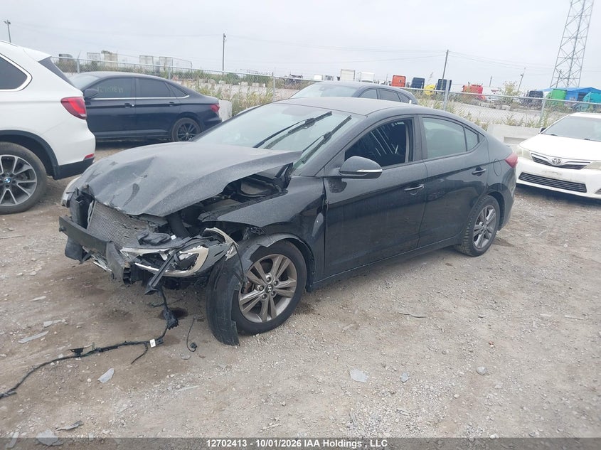 Vin: kmhd84lf6hu396467, lot: 3108001, hyundai elantra gl 20172