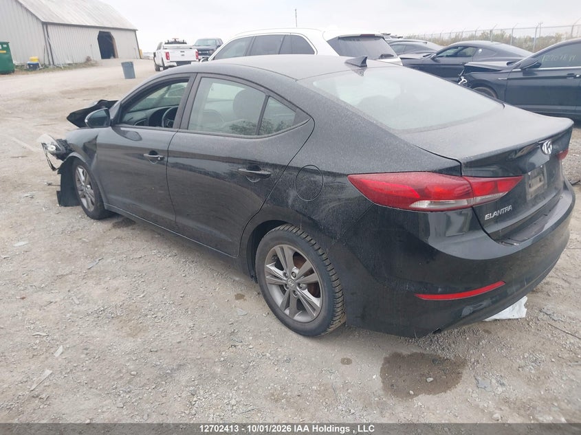Vin: kmhd84lf6hu396467, lot: 3108001, hyundai elantra gl 20173