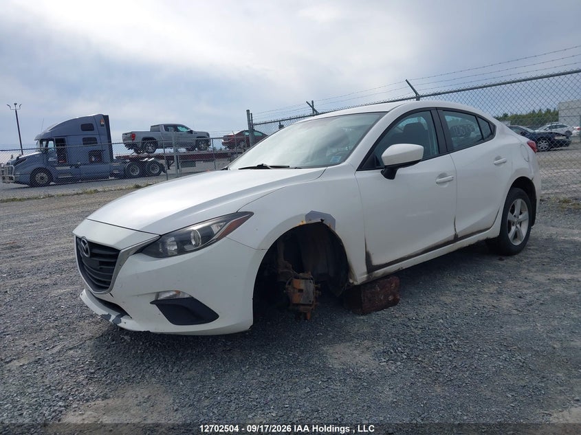 Vin: jm1bm1u78e1110080, lot: 3108093, mazda 3 sport 20142