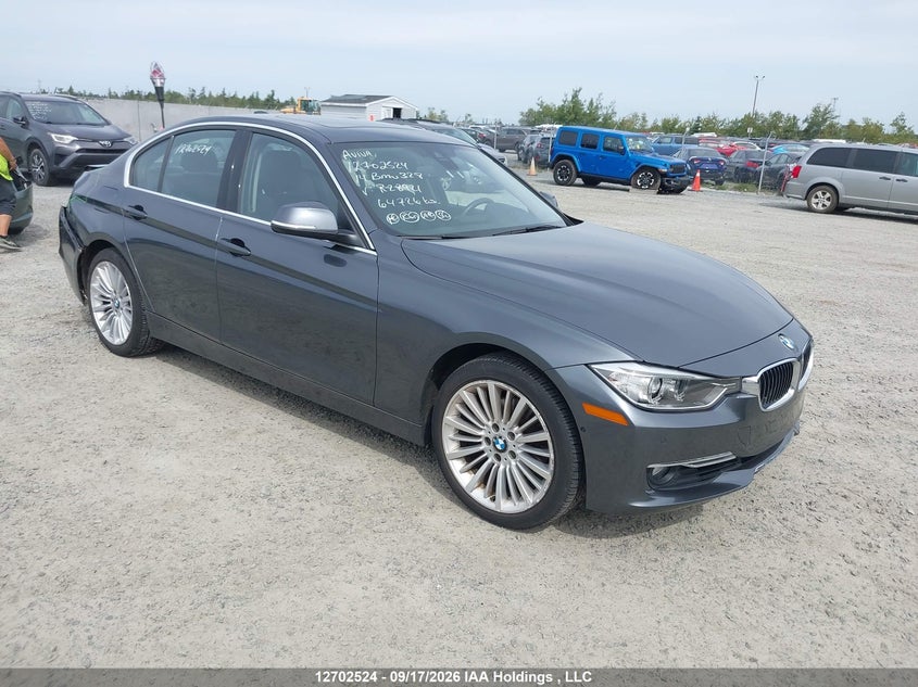 2014 BMW 328 Xi, Rear, IAAI, VIN WBA3B3G57ENR82921
