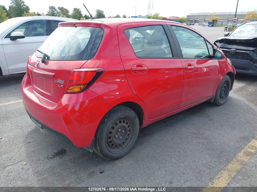 Vin: vnkktud35ga061979, lot: 3108168, toyota yaris le 20164