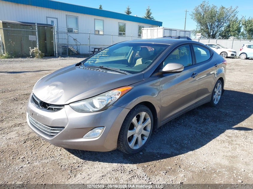 2012 Hyundai Elantra, Front, IAAI, VIN 5NPDH4AE5CH106852 — photo 2