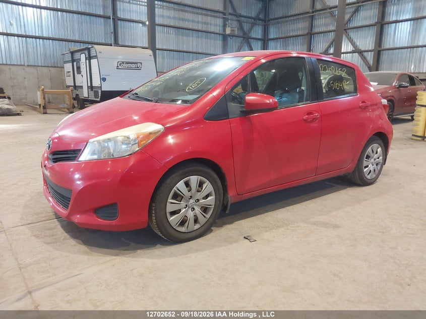 Vin: jtdktud33cd516412, lot: 3108244, toyota yaris 20122