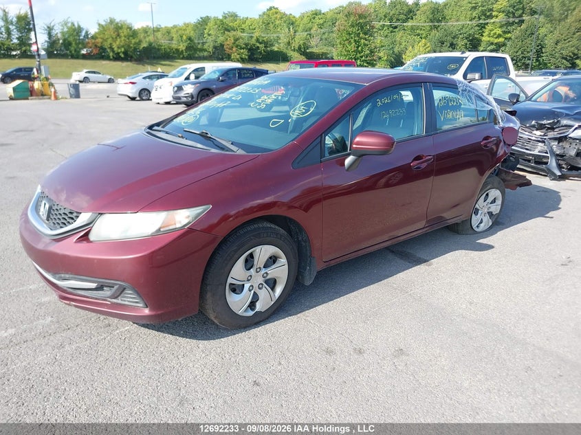 Vin: 2hgfb2f4xeh020447, lot: 3108306, honda civic lx 20142