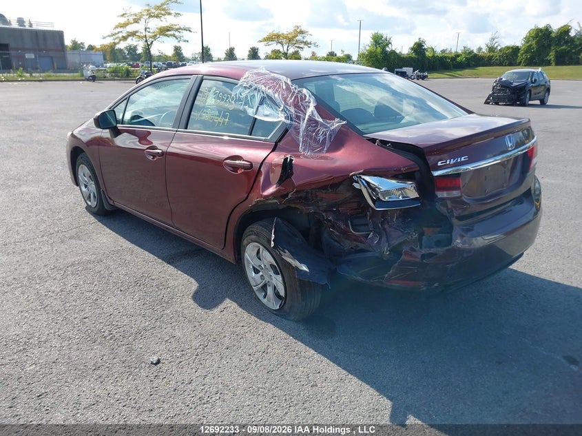 Vin: 2hgfb2f4xeh020447, lot: 3108306, honda civic lx 20143