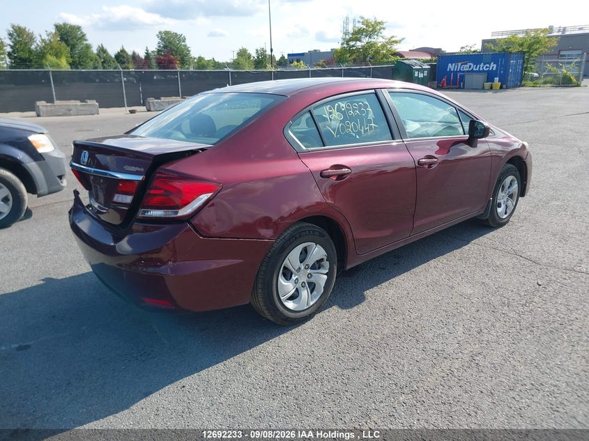 Vin: 2hgfb2f4xeh020447, lot: 3108306, honda civic lx 20144