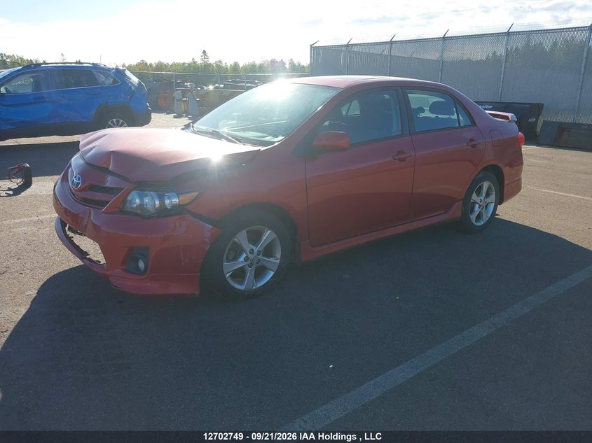 Vin: 2t1bu4ee4bc588776, lot: 3108359, toyota corolla s 20112