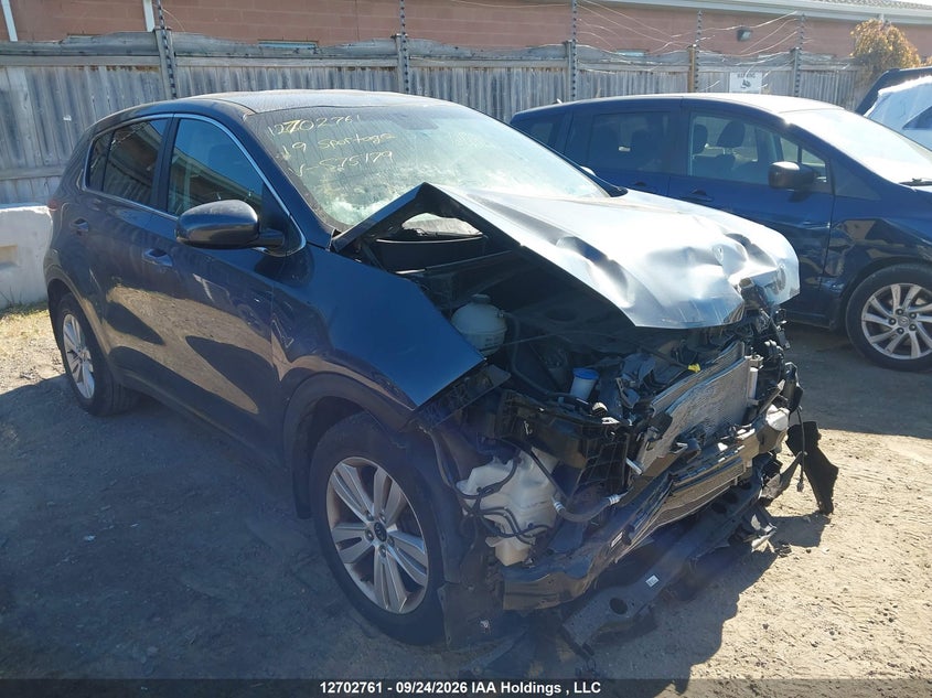 2019 Kia Sportage, Удар спереди, IAAI, VIN KNDPM3AC1K7575179