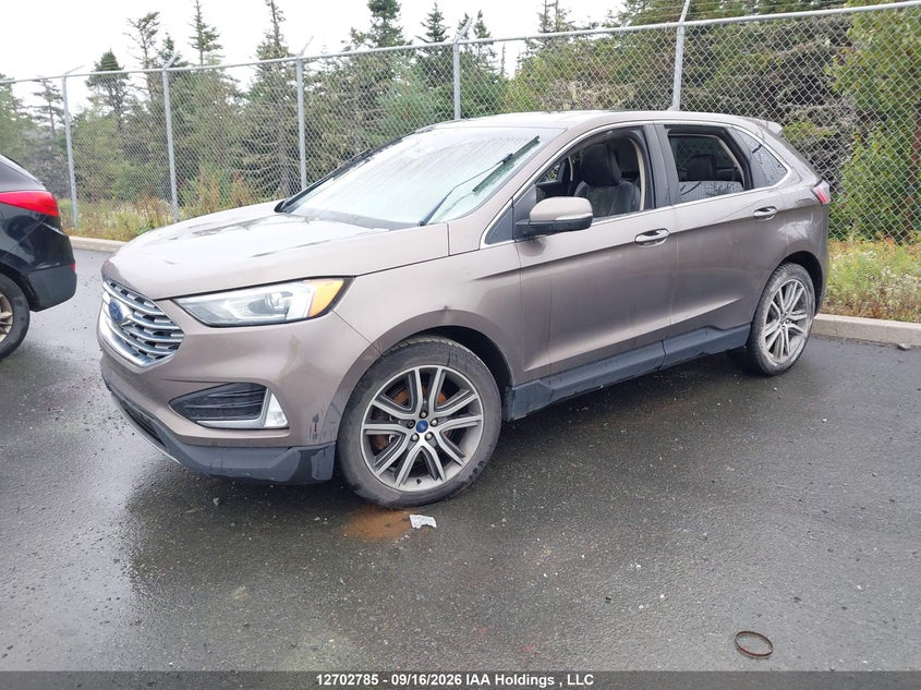 Vin: 2fmpk4k97kbb23884, lot: 3108395, ford edge titanium 20192