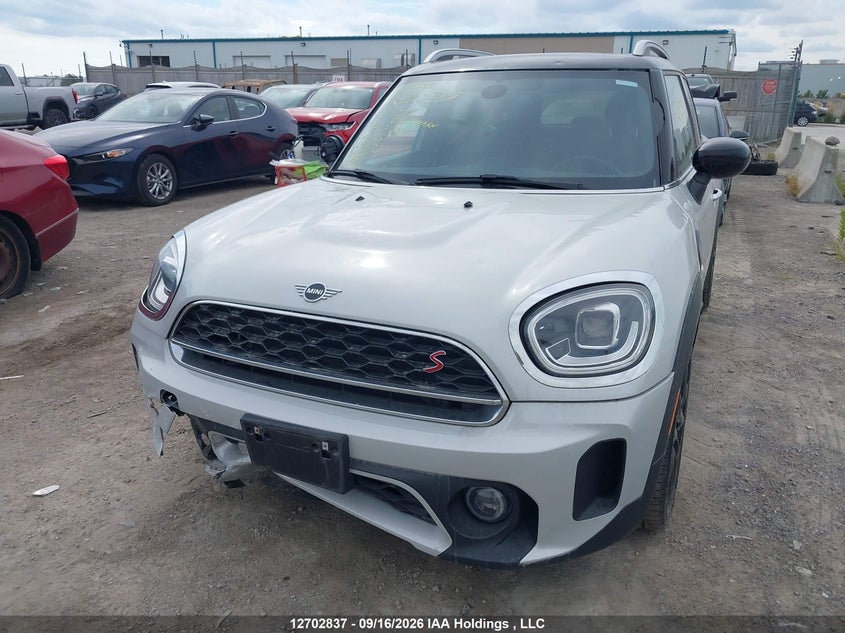 2021 Mini Cooper S Countryman All4, Front, IAAI, VIN WMZ83BR07M3M37653 — photo 2
