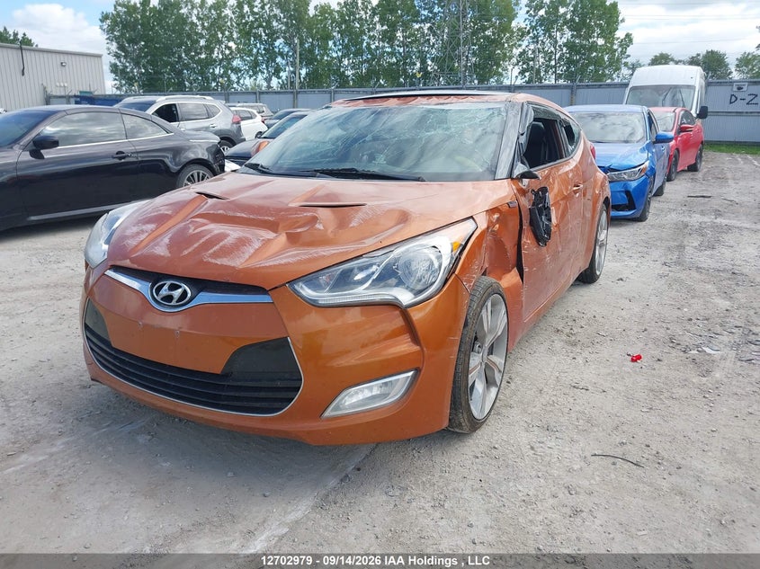 Vin: kmhtc6ad8cu033491, lot: 3108616, hyundai veloster tech 20122