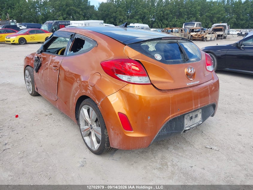 Vin: kmhtc6ad8cu033491, lot: 3108616, hyundai veloster tech 20123