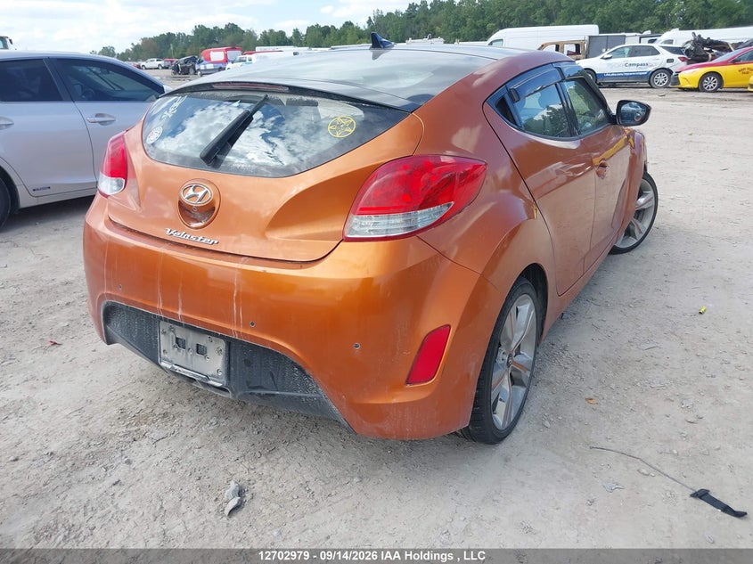 Vin: kmhtc6ad8cu033491, lot: 3108616, hyundai veloster tech 20124
