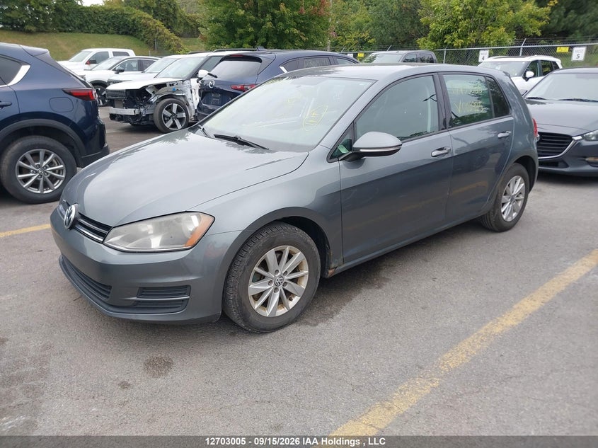 Vin: 3vw217auxfm002325, lot: 3108642, volkswagen golf 20152
