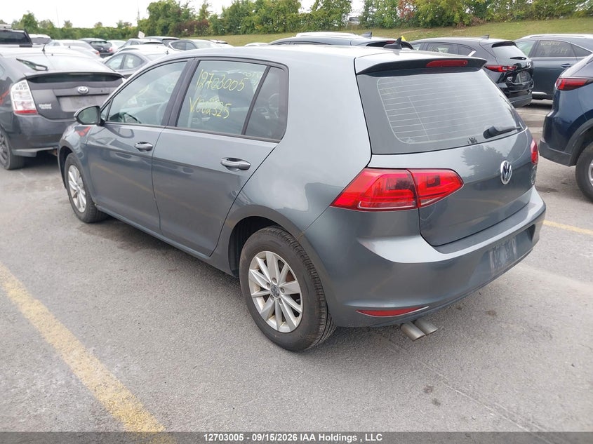 Vin: 3vw217auxfm002325, lot: 3108642, volkswagen golf 20153