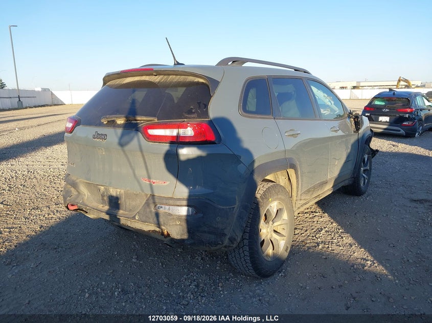 Vin: 1c4pjmbs3fw724823, lot: 3108696, jeep cherokee trailhawk 20154