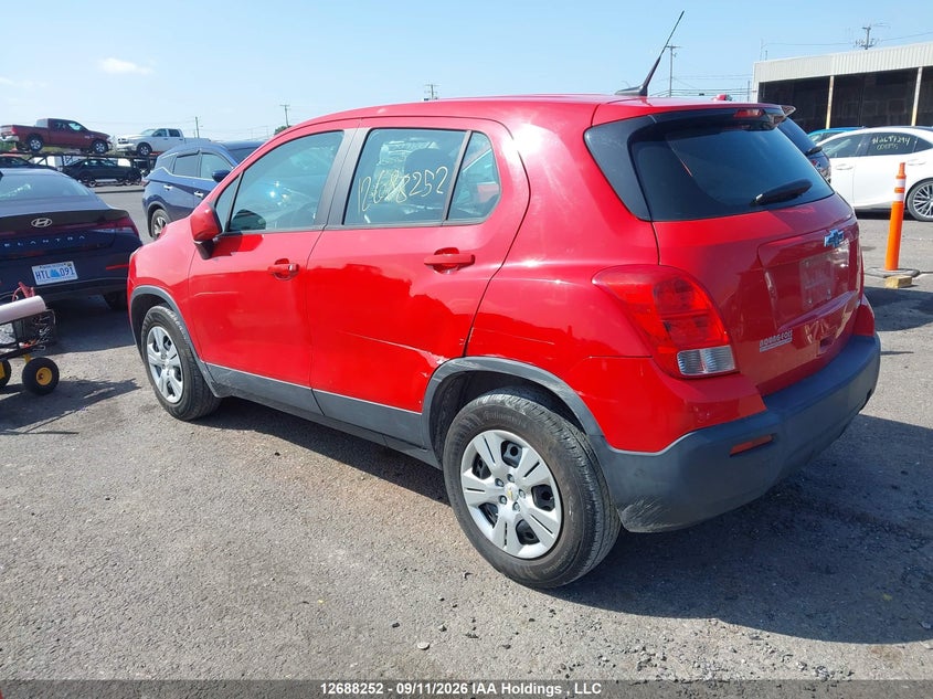 Vin: 3gncjkeb7el124977, lot: 3108777, chevrolet trax ls 20143