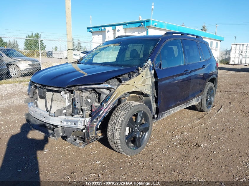 2020 Honda Passport Touring, Front, IAAI, VIN 5FNYF8H90LB500684 — photo 2