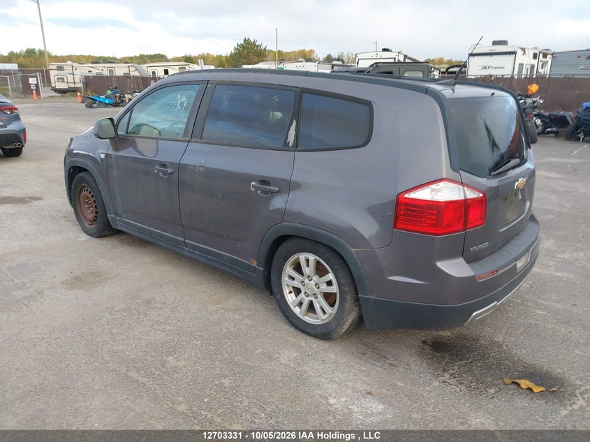 Vin: kl77p2em6ck533980, lot: 3109007, chevrolet orlando lt 20123