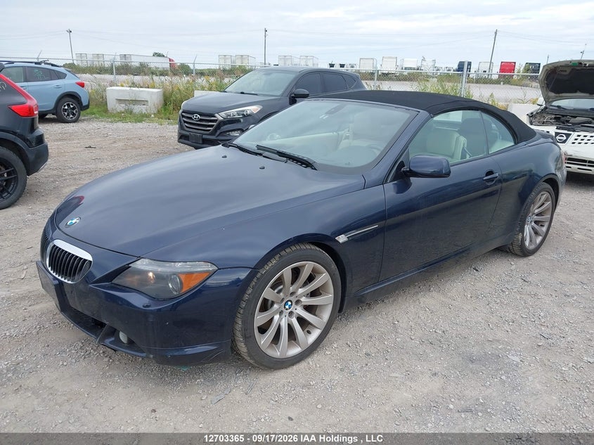 2007 BMW 6er, Можливі проблеми з механікою, IAAI, VIN WBAEK13557CN82454 — фото 2