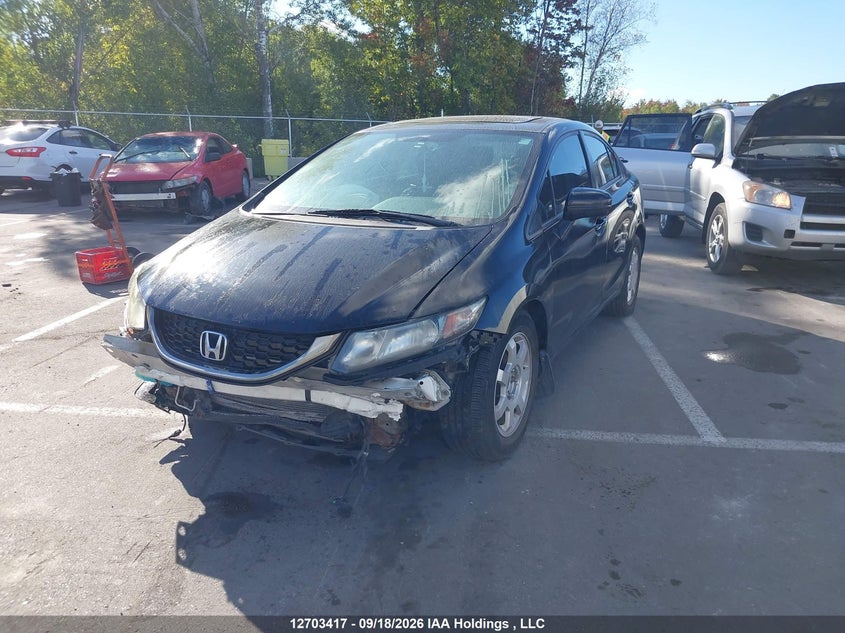 Vin: 2hgfb2f75dh103034, lot: 3109093, honda civic 20132