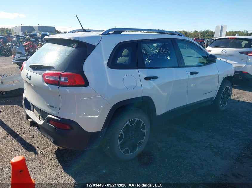 Vin: 1c4pjmas5gw365171, lot: 3109125, jeep cherokee sport 20164