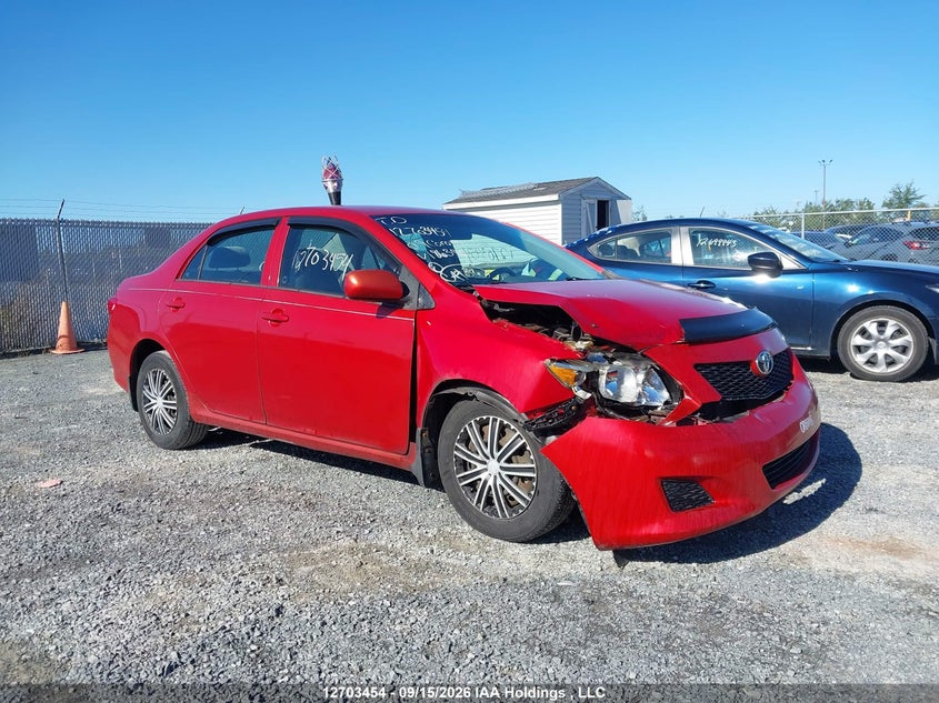 2009 Toyota Corolla Ce, Front, IAAI, VIN 2T1BU40E99C186396
