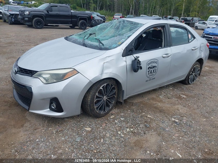 2014 Toyota Corolla L/Le/Le Pls/Prm/S/S Pls, Rollover, IAAI, VIN 2T1BURHE9EC024439 — photo 2