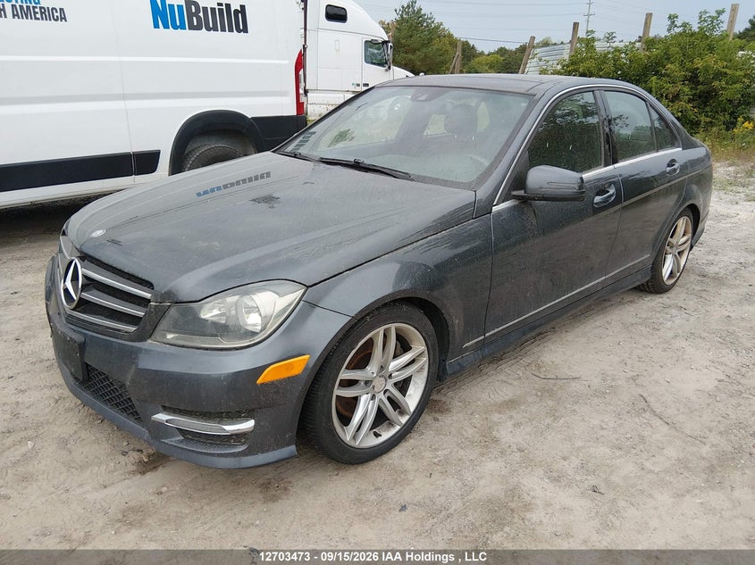 2014 Mercedes-Benz C 300 4Matic, Water, IAAI, VIN WDDGF8AB7EA967238 — photo 2