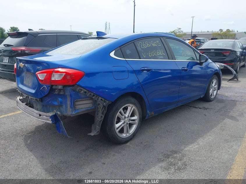 Vin: 3g1be5sm3gs602622, lot: 3109207, chevrolet cruze lt auto 20164