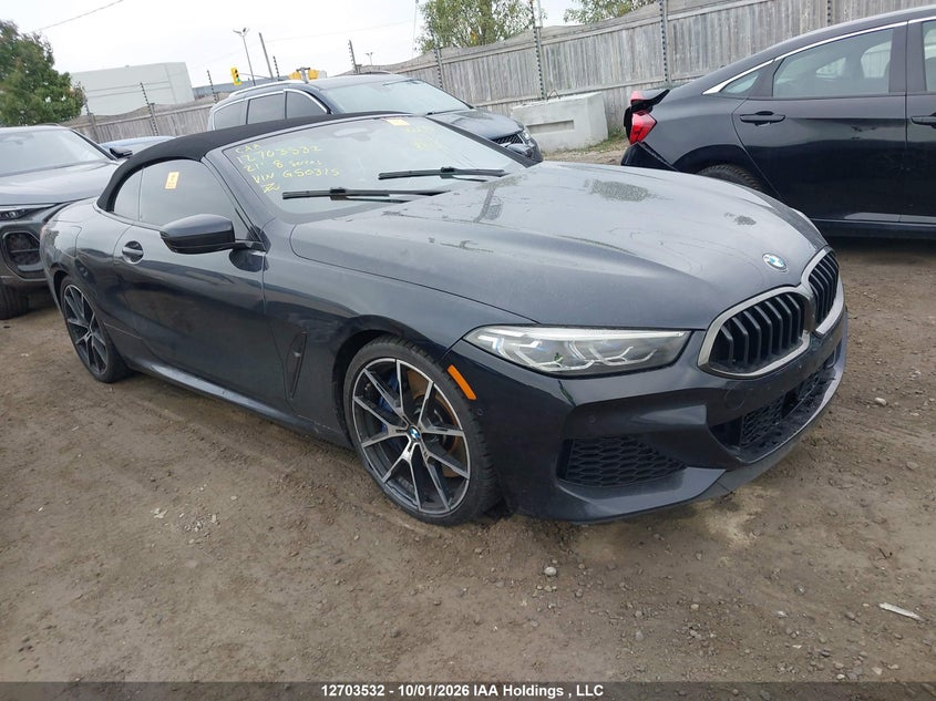 Vin: wbafy4c04mcg50315, lot: 3109213, bmw 8 series 20211